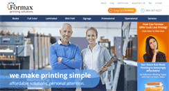 Desktop Screenshot of formaxprinting.com