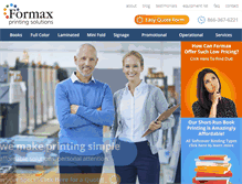 Tablet Screenshot of formaxprinting.com